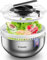 Kiseely Centrifuga per Insalata in Acciaio Inossidabile, asciugatrice per Verdure Grande Easy Press, rondella per Frutta da 4,2 QT con Ciotola in Acciaio Inossidabile 304 per lattuga, Verdure (ZU1)