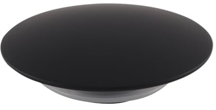 ACOLY Bouchon de bonde de lavabo noir mat 66 mm – Design bouton-poussoir, pour lavabos de salle de bain et de cuisine