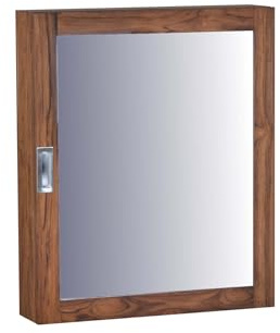 MiaMöbel Bad Spiegelschrank mit Zwei Böden (ohne Griff)