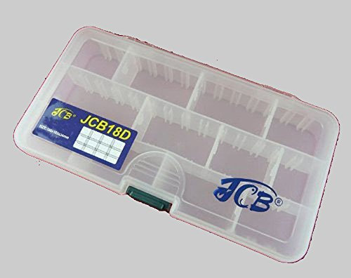 KANANA Plastikbox Angelbox Köderbox zubehörbox Angel Box TACKLEBOX für Fische, Zubehör, Modell und Große:JCB18D. 1-Seitig 186x103x34mm.