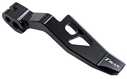 ZHUOWU Moto Leva Freno a Mano Stazionamento Parking Lever per T-MAX 530 2012 2013 2014 2015 2016 T-MAX 500 2008 2009 2010 2011 (Nero)