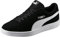PUMA Unisex Smash V2 Low-Top Sneakers, Black White Silver, 6 UK