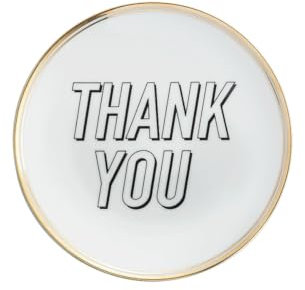BITOSSI HOME & Funky Table LA TAVOLA SCOMPOSTA, Piatto Thank You Ø 17 CM