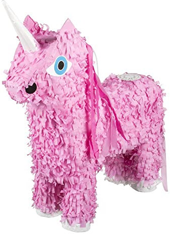 Boland 30933 - Pinata Unicorn pink, Größe 47 mal 39 cm, Partyspiel, Geburtstag, Mottoparty, Themenparty