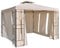 habeig Pavillon Seitenteile mit Fenster & Reißverschluß an jeder Seite 4Stück ohne Pavilliongestell (Beige #34)