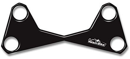 Resin Bike Adesivi Moto Compatibile con Kawasaki Z750 2004-2014. Protezione Piastra Sterzo da Urti e Graffi. Adesivo 3D Resinato per Piastra Forcella Sterzo