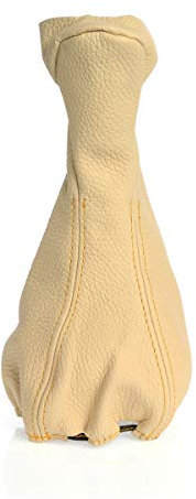 Überzug Schaltmanschette für Schaltknauf MB CLK W209 Beige Echt Leder myshopx ÜB02