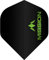 Mission Darts 10XF2505 Dart-Flights mit Logo, 100 Mikrometer, Standard Nr. 2, 10 Sets mit je 3 Flights, Grün