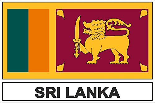 Akachafactory Sticker Aufkleber Flaggen Flagge Fahne cl sri Lanka