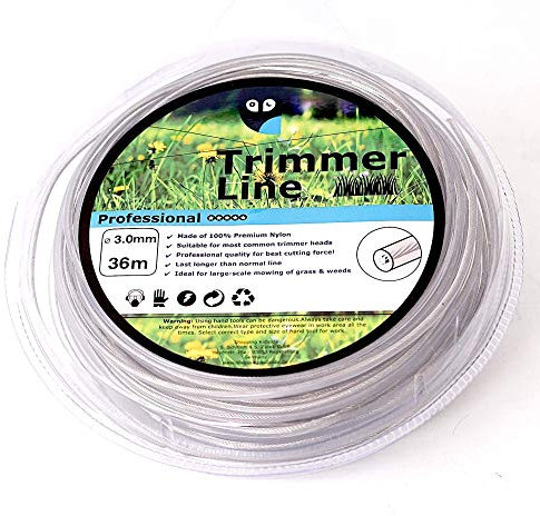36m Mähfaden Ersatzfaden STEEL Duo Power Line 3mm Trimmerfaden Motorsense (3,00mm x 36m)