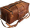 Cureo Reisetasche aus Leder für Damen und Herren, Vintage-Stil, Reisetasche, mit Schultergurt, Handgepäck, 81,3 cm, Gepäcktasche, Vintage-Leder, 24 inch