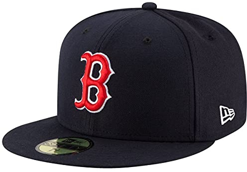 New Era Boston Red Sox Cap 59Fifty Basecap Baseball Fitted Kappe MLB Navy - 7 1/2-60cm (XL)