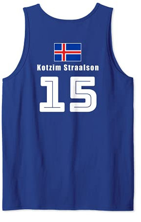 Island Sauf Trikot Fußball Lustige Sprüche Namen Isländisch Tank Top