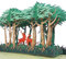 AIT PAPER ART Geburtstag Wald Pop Up Karte - Hirsch im Wald 3D Popup Grußkarten für Jahrestag Valentinstag