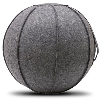 Lifespan Fitness Arbeitsplatz-Bürostuhl Yoga-Ball – Anthrazitfilz