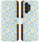 32nd Floral Series 2.0 - Design PU Leather Book Wallet Case Cover for Samsung Galaxy A13 4G (2022) & A04S (2022), Designer Flower Pattern Wallet Style Flip Case With Card Slots - Blue Daisy