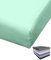 Bierbaum Spannbettlaken Mako Satin 90-100x200 / 140-150x200 / 180-200x200 cm Weiß Anthrazit Silber Grau Blau Sand, Farbe:Lind, Größe:100x200cm Spannbettlaken