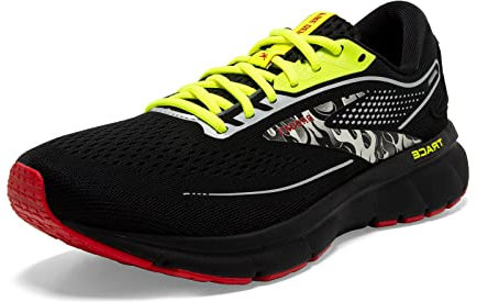 Brooks Trace 2 Herren-Sneaker, Black Nightlife Red, 46 EU