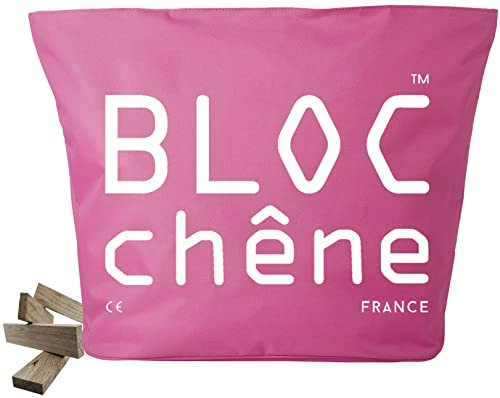 BLOC chêne - Sac Rose - Jeu de Construction de 400 planchettes pour Les Amoureux du Bois