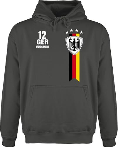 Hoodie Herren Pullover Männer - 2026 Fussball Fanartikel - Germany WM Fan Deutschland - XXL - Anthrazit - pulli fußball em 2024 europa hoodies fußball. german pullis fussball-wm deutsche hoody