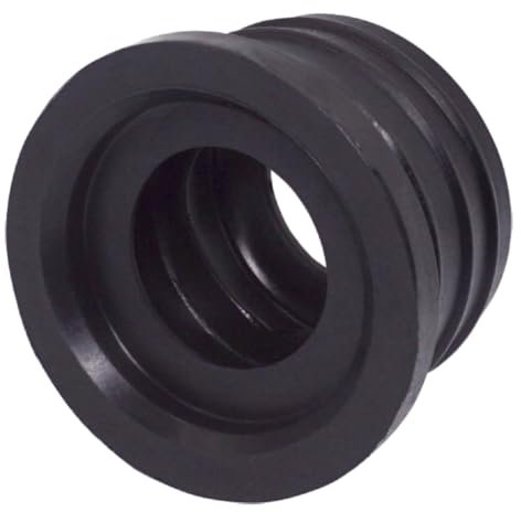 SKIR'CO Lot de 2 Manchons en Caoutchouc Noir 40 x 25 mm pour Tuyau de Vidange, Raccord, Adaptateur et Réducteur