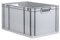 PROREGAL Eurobox NextGen Grip | HxBxT 32x40x60cm | 65 Liter | Griffe offen | Grau | Eurobehälter, Transportbox, Transportbehälter, Stapelbehälter