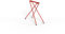 Nordlinger Pro Tréteau Pied de Table Design Orange Poppy Markk