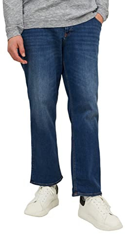 JACK & JONES Male Tapered Fit Jeans Plus Size JJIMIKE JJORIGINAL AM 782 NOOS PLS Tapered Fit Jeans