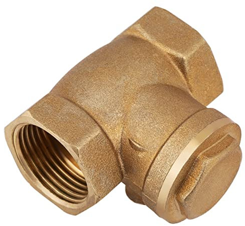 22Mm Clapet Anti-Retour Clapet Anti-Retour Unidirectionnel 3 4 Laiton 1Pc Dn20 Filetage Femelle Laiton Clapet Anti-Retour Pivotant Anti-Retour 232Psi Empêcher Le Reflux d'eau