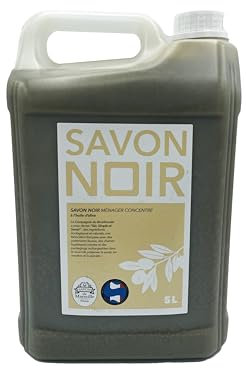 La Compagnie du Bicarbonate - Savon Noir 100% Huile d'Olive Bio 5 L - Pour Entretien Maison, Voiture, Terrasse, Contre Taches, Four - Méthode Traditionnelle de Marseille