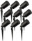 Ledvion - 9X Focos LED de Jardín, Casquillo GU10, Negro, 5W, IP65, Incl. Conexión Rápida
