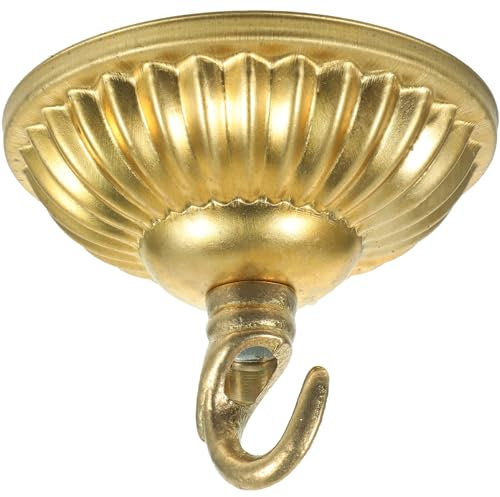 PRETYZOOM Deckenlampen Lampenbaldachin Gold-deckenbaldachin-set Vintage-deckenleuchte Platte Deckenhaken Deckenmedaillons Leuchte Montagehalterung Für Kronleuchter Deckenpendelleuchte Golden 2