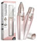 Orchrose Facial Hair Remover Eyebrow Trimmer: Portable Rechargeable 2 in 1 Face Shaver for Women - Painless Electric Hair Removal Device for Face Eyebrows Peach Fuzz Lips with Light (Gradient Pink)