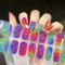 Semi Cured Gel Nails Strips 22 Stickers Nail Wraps Soft Self-Adhesive Gel Nail Stickers Salon-Quality Gel Nail Strips for Nails Manicure Nail Wraps UV/LED Lamp Required (17-Happy Carnival)