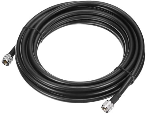 QUARKZMAN Cavo Coassiale UHF Maschio PL-259 a UHF Maschio PL-259 Bassa Perdita RG213 Coax Ponticello Cavo 5.5m/18ft