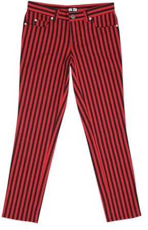 Nix Gut - Red Stripe - Frauenhose Rot/schwarz im Pure Style