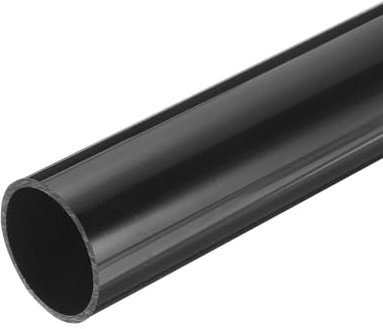QUARKZMAN Tube Rigide en PVC Tube Rond 35,2mm ID 40mm OD 330mm Longueur Noir pour Conduite d'Eau, Artisanat, Manchon de Câble