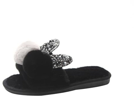 Chanpning Hausschuhe-Damen Winter Mit Rutschfester Gummisohle Für Innen & Außen Bequemer Memory Foam Hausschuh Warmer Plüsch Outdoor Indoor Anti-Rutsch Slip on Schuhe
