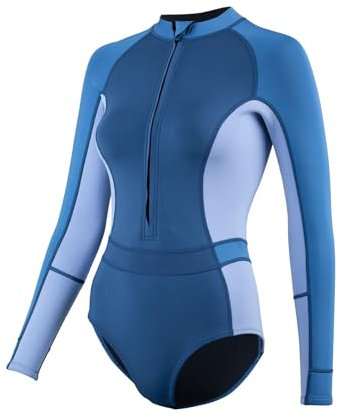 ZONE3 Women's Yulex® Long Sleeve Swimsuit Made from Natural Rubber -Plant Based Swimwear