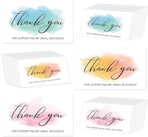 90 Stück dankeskarten,Thank you cards leere innenseite der karte,Aquarell design dankeskarten,Danke karten für hochzeit geburtstag geschäft kommunion