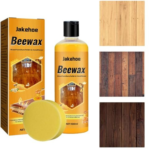 Bee's Wax Möbelpolitur, 100 ml, natürliche Holzpolitur für Möbel, glänzt und schützt Möbelpolitur, langlebige Holzpolitur zum Entfernen von Fingerabdrücken, Tischen, Sockelleisten