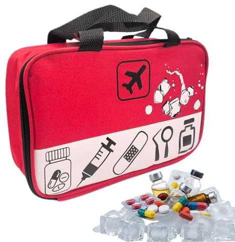 Kleine Kühltasche für Medikamente, Kühltaschen für Reisedokumente, Kleine Kühltasche für Kosmetik, Medikamente, Snacks, Reiseutensilien, Cooler Travel Case