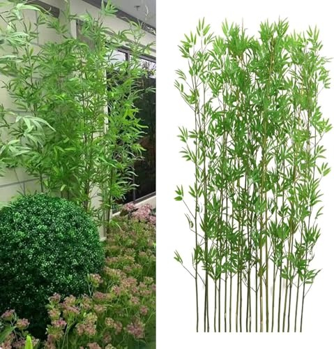 Realistische künstliche Bambuspflanzen for die Innen- und Außendekoration – perfekte Landschaftsdekoration(1.8mTall 20 Pack)