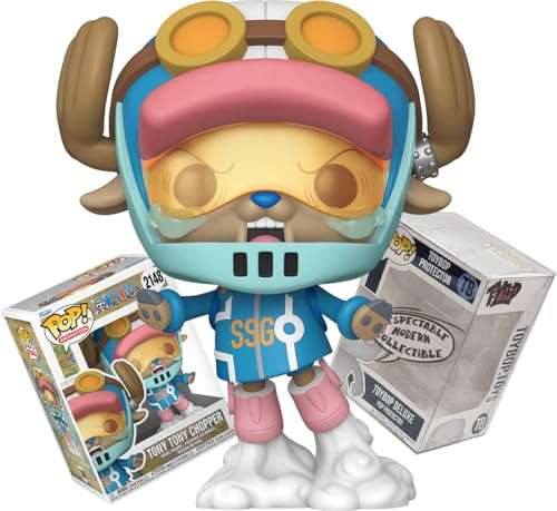 Funko One Piece Tony Tony Chopper SSGO with Helmet - Egghead Island Arc + ToyBop Protector: Pop! Animation Vinyl Figure (Bundled with Pro-Deluxe Pop-Protector Collector Case Box Gift Set)