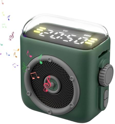 Altoparlante tascabile – Lettore musicale magnetico compatto, altoparlante wireless per computer con clip posteriore, capsula audio magnetica per viaggi, auto, studio, feste all'aperto, spiaggia