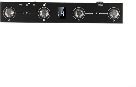 Portatile per midi Footswitch Controller Wireless Wired Trasmissione 4 Pulsanti USB Host Gigging Studio Metallo