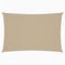 vidaXL Toldo de Vela Rectangular de Tela Oxford Beige 2x4 m Lona para Sombra