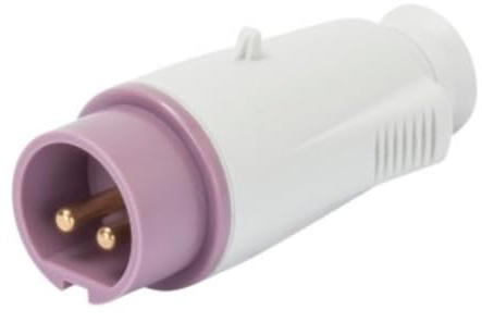 GEWISS 60064 mobiler Stecker gerade geschützt CEE 2P 16A 20-25V 50/60H IP44