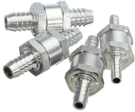 Alamor Aluminium Kraftstoff Rückschlagventil Einweg Benzin Diesel-6Mm