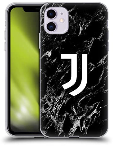 Head Case Designs Offizielle Juventus Football Club Schwarz Marmor Gel Handyhülle Hülle [Militärischer Schutzgrad] Kompatibel mit Apple iPhone 11
